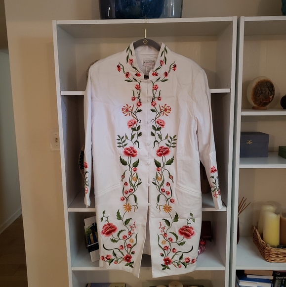 Victor Costa Dresses & Skirts - VICTOR COSTA Embroidery Floral Dress/Jacket
